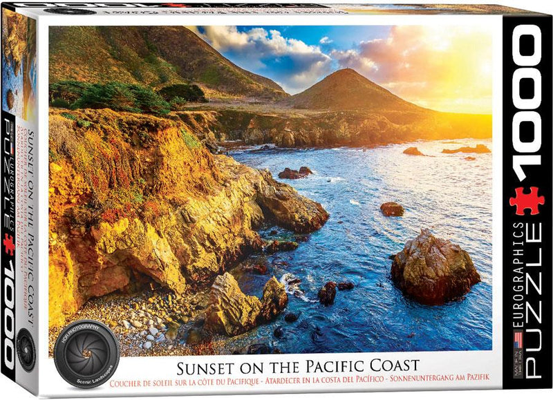 Eurographics 1000P Coucher de soleil sur la côte du Pacifique