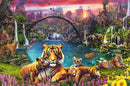 Ravensburger - 3000p: Tigres au lagon paradisiaque