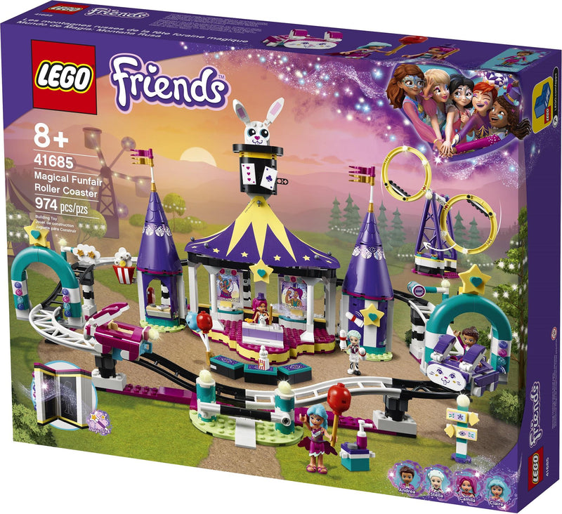 Lego Friends Les montagnes russes de la fête foraine magique
