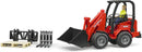 BRUDER Schaeffer Compact Loader  avec Figurine et accessoires