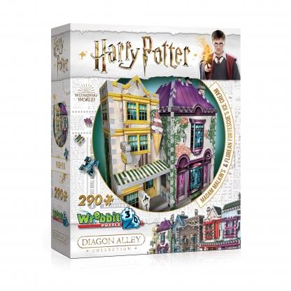 Wrebbit Puzzle 3D Harry Potter Madam Malkin's & Florean Fortescue's Ice Cream