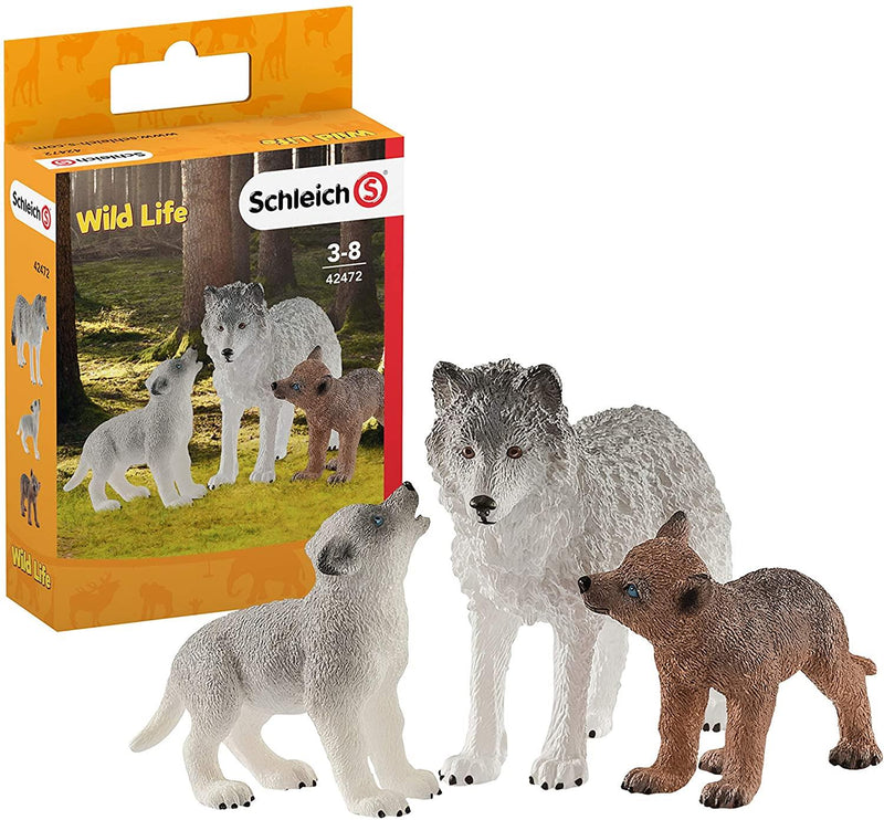 Figurine Schleich Mother Wolf With Pupy