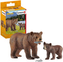 Figurine Schleich Grizzly Bear Mother and Baby