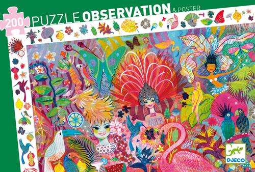 Puzzle Observation 200p Djeco Carnaval de Rio