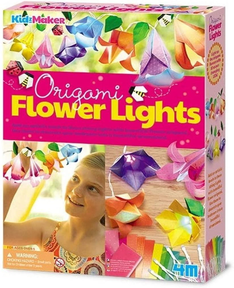 Bright origami flowers.