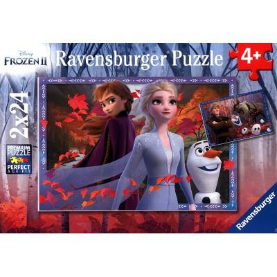 Ravensburger 2x24p Disney Frozen 2 Vers Des Contrées Lointaines