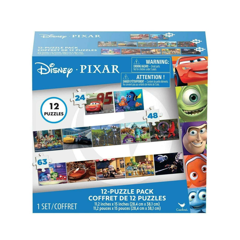 Set 12 Disney Pixar puzzles