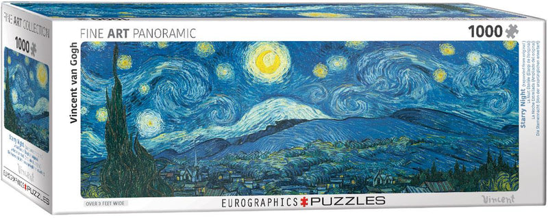 Puzzle 1000P Starry Night Van Gogh Panorama