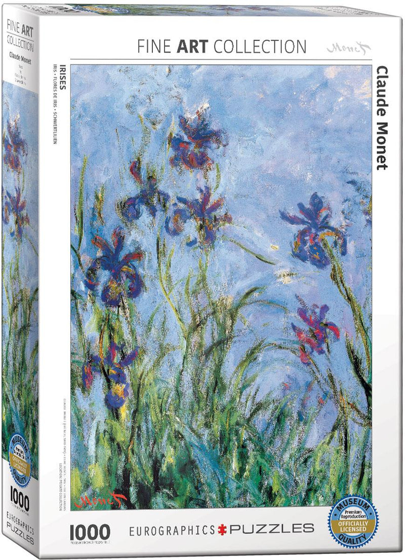 Eurographics 1000p Irises par Claude Monet