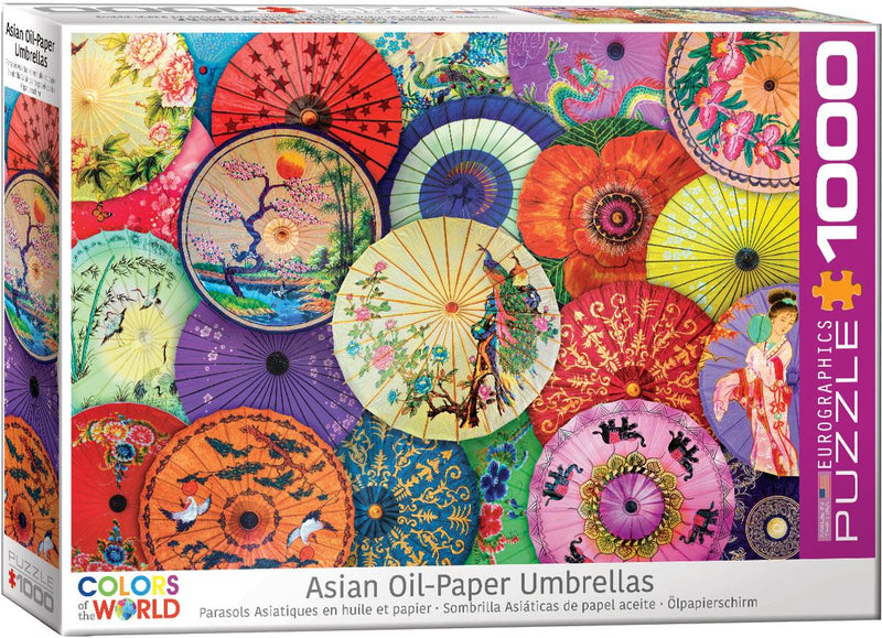 EuroGraphics 1000P Parasols Asiatiques en papier Huile