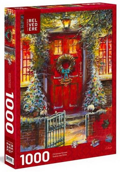 Trefl 1000P Noël La porte rouge
