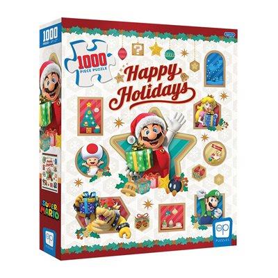 Puzzle 1000P Super Mario Happy Holidays