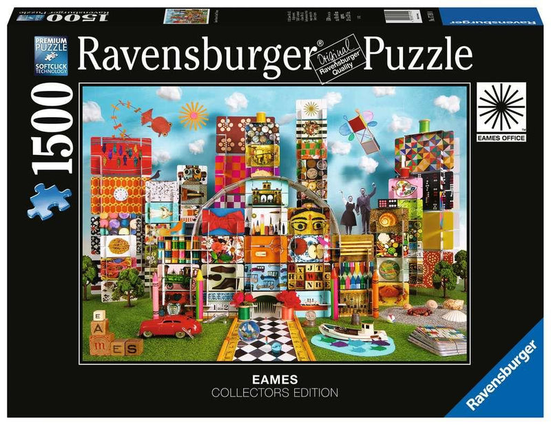 Puzzle Ravensburger 1500P Eames Chateau de Cartes Fantastique