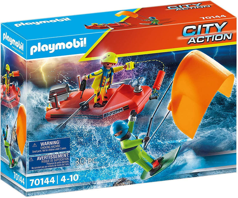 Playmobil Sauvetage Kitesurfeur avec Hors-bord