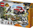 Lego Jurassic world La capture des Vélociraptors Blue et Beta