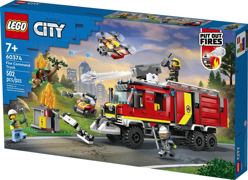 Lego City Le Camion de Commandement de Pompiers