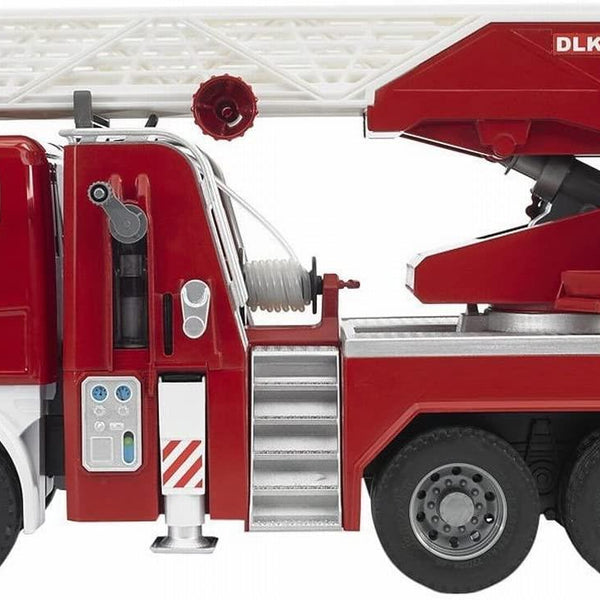 Bruder - Camion de pompier avec échelle pivotante et module son + lumière  (CUEILLETTE EN MAGASIN SEULEMENT), Jeux collectifs & Jeux de rôles